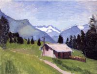 Matisse, Henri Emile Benoit - the aiguiles vertes and the croix de javernaz